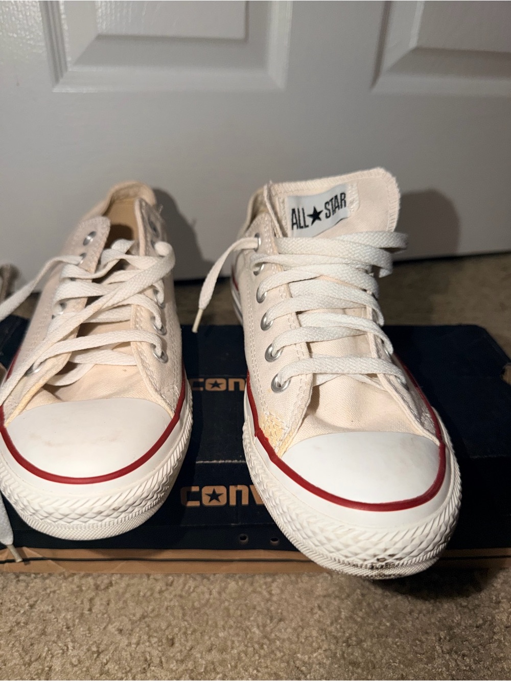 Converse Chuck Taylor All Star Low Top Optic White Sneakers Men 7 Women 9 - Picture 6 of 8